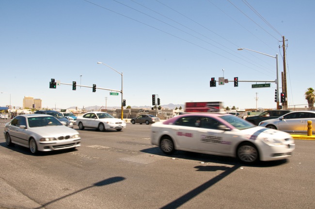 The intersection of Tropicana Avenue and Cameron Street.